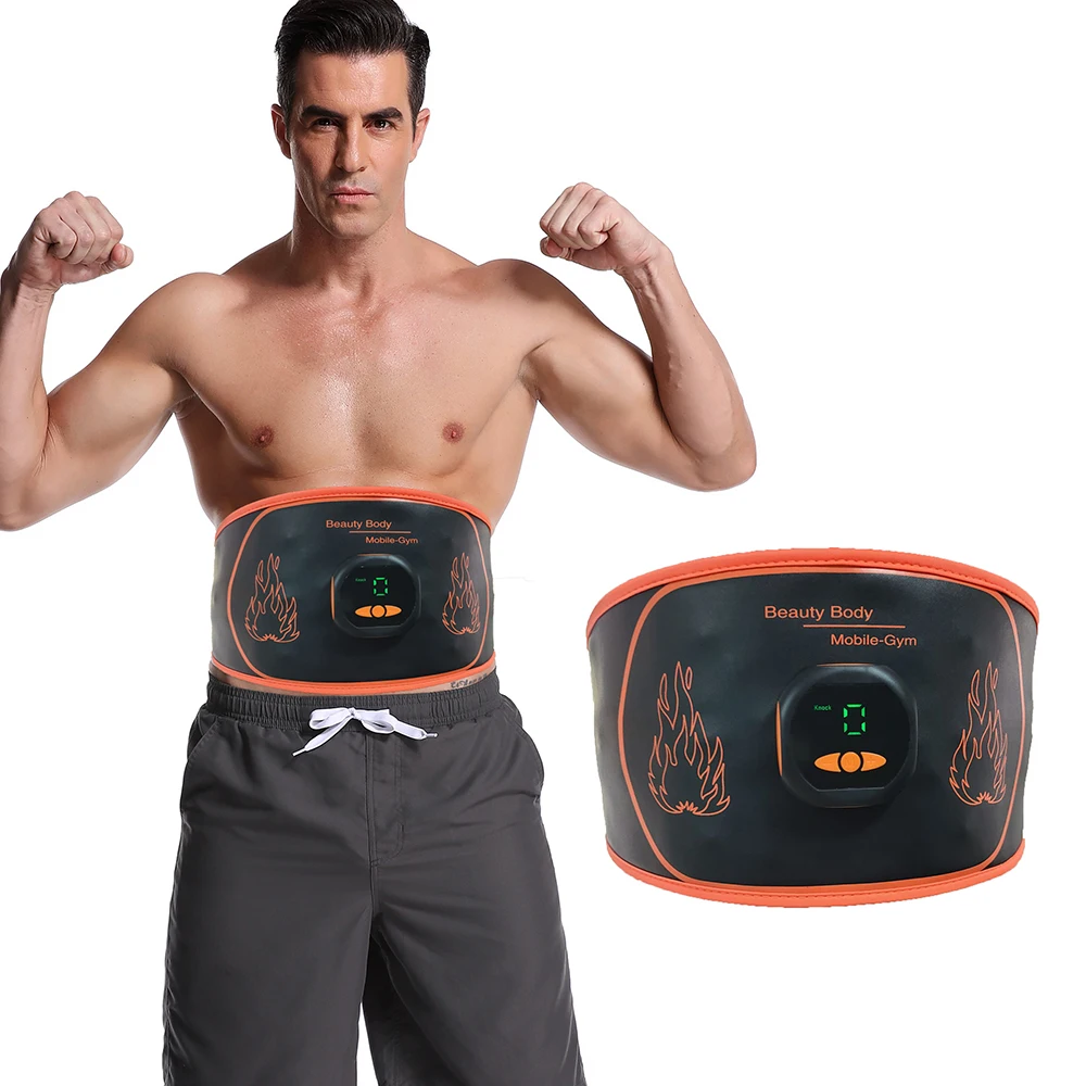 

EMS Massage Belt Fitness Slimming Electrical Belly Muscle Stimulator Abdominal Vibration Trainer Waist Massager Fat Rejection