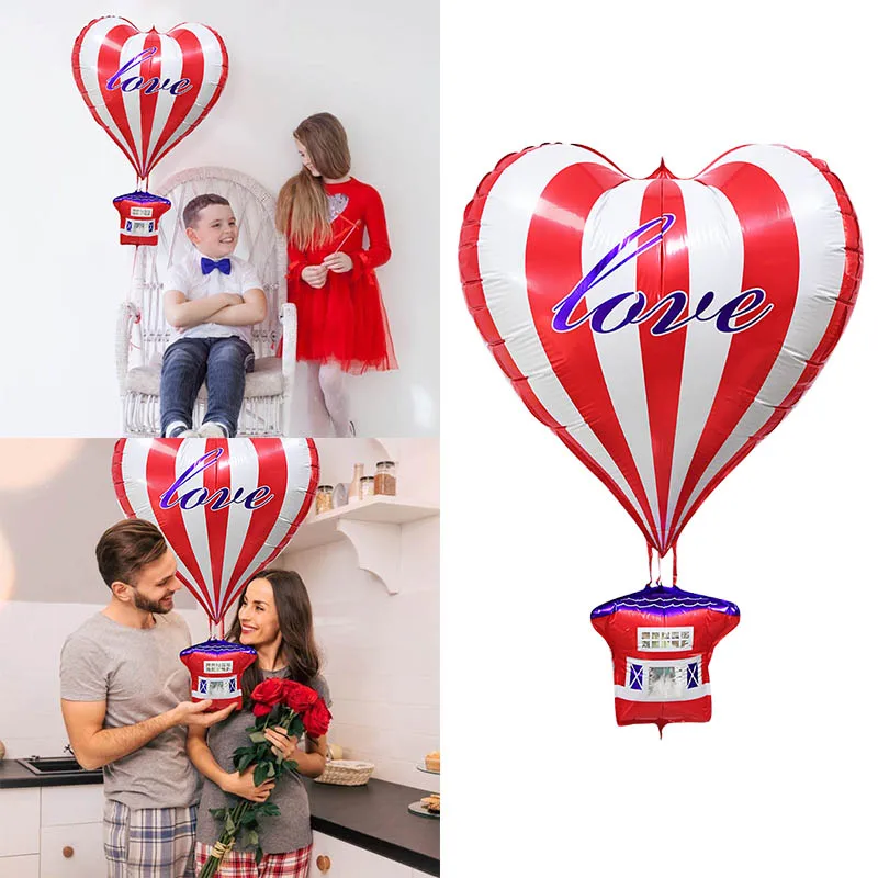 Воздушные шары в виде сердца гелиевые 1 шт. воздушный шарик из алюминиевой фольги