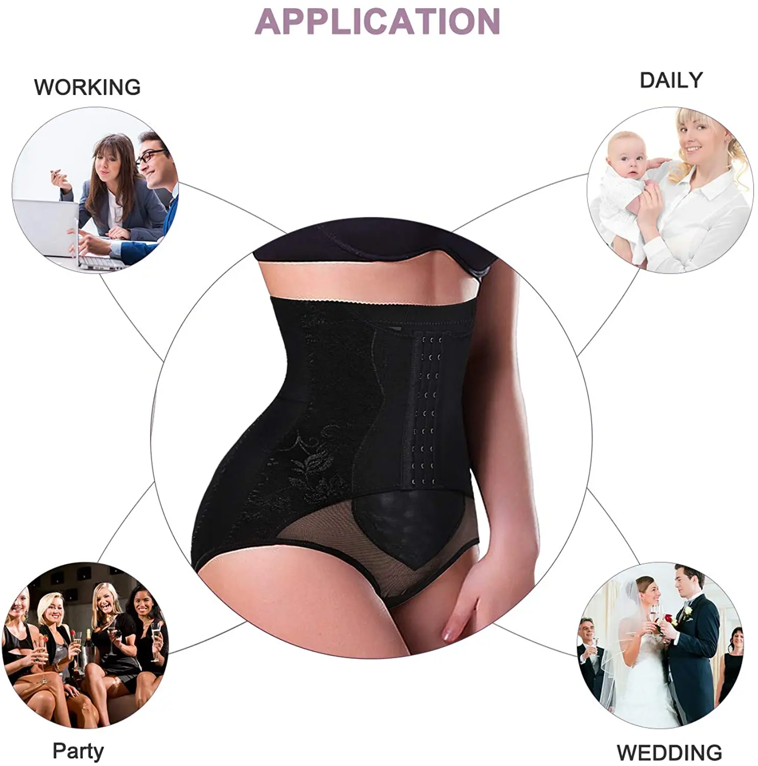 Утягивающие трусики для женщин Корректирующее белье подтяжки ягодиц