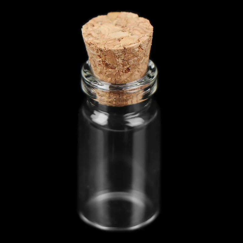 

10Pcs 1:12 Miniature Display Glass Bottles Jars with Cork for Food Storage Dollhouse Kitchen Accessories