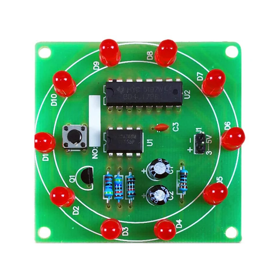 Lucky поворотный водяной светильник DIY Электронный набор электролотерейный Набор