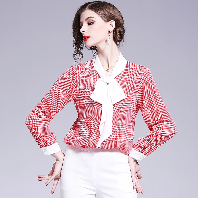 Женские топы и блузки Женская юбка винтажная офисная блузка шифоновая блуза