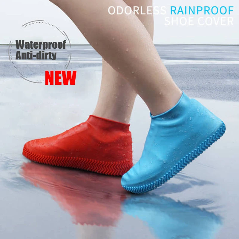 

2020 силиконовый детский непромокаемый чехол для обуви, водонепроницаемый чехол для обуви для девочек и мужчин, унисекс Нескользящие женские...