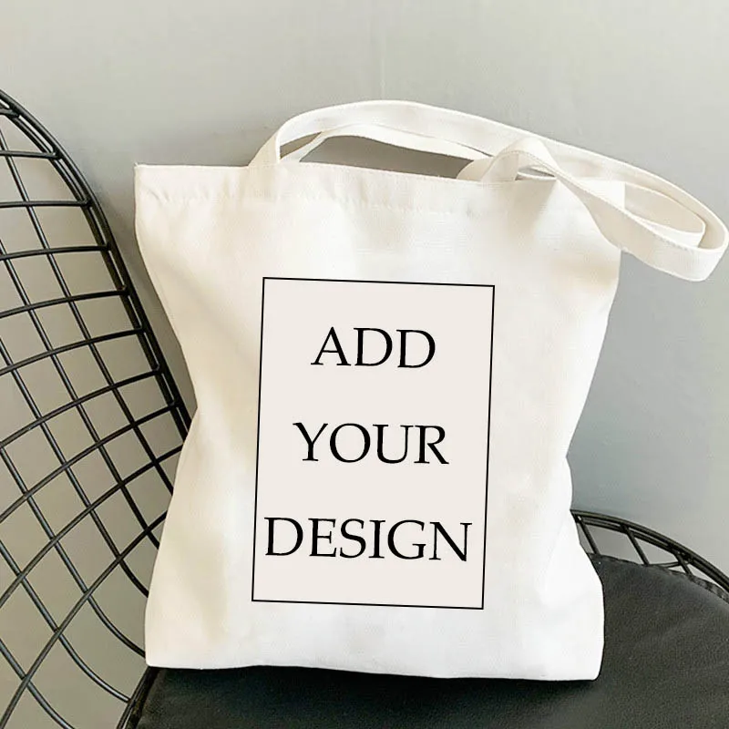 

Customized Women's Bag Tote Canvas Summer Beach Designer Handbags Shopper Shopping Bags Fabric Woman's Large Printed Shoping for