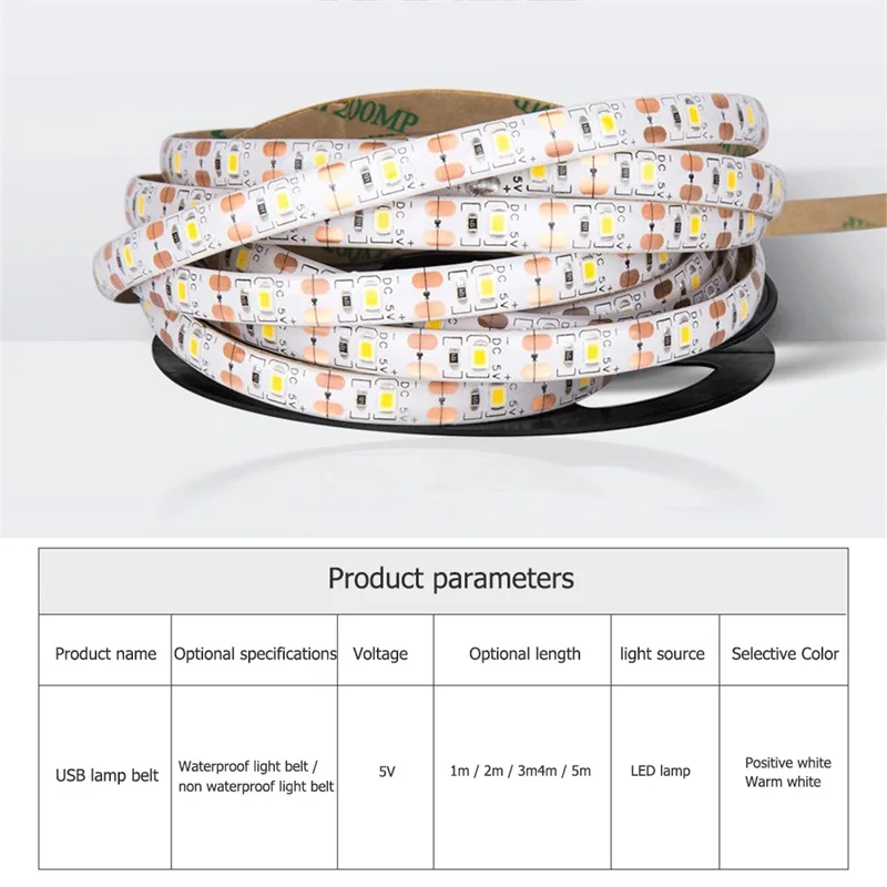 Светодиодная лента AOSONG с питанием от USB водонепроницаемый фон для телевизора
