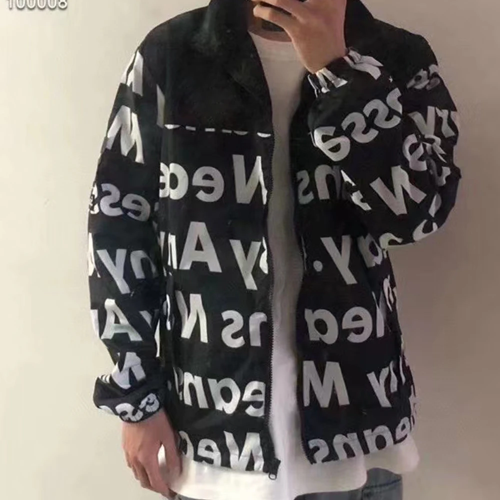 

America Brand Face Men Jackets Winter Waterproof Windproof Mountain Jacket Male Black Letter Printed High-quality Original tag