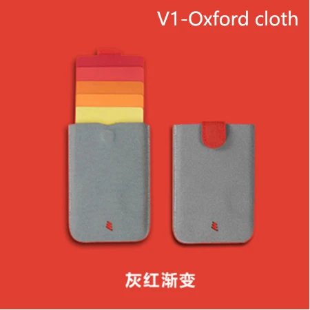 V1-Orange and Gray Новое поступление DAX V2 мини тонкий портативный держатель для карт вытянутый дизайн мужской кошелек градиентный цвет 5 карт деньги короткий женский кошелек - Цвет: V1-Orange and Gray