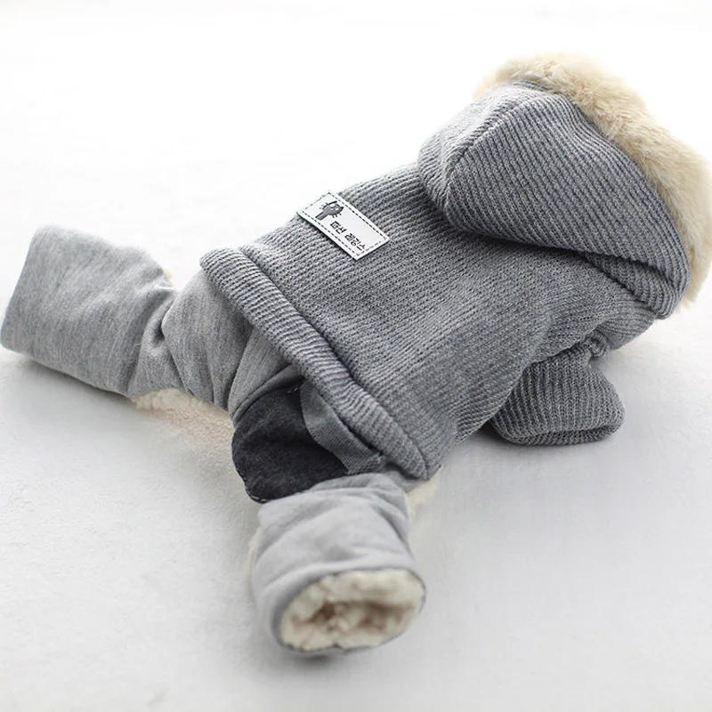 Одежда для домашних животных в целом утолщение Собака Комбинезон щенка костюм