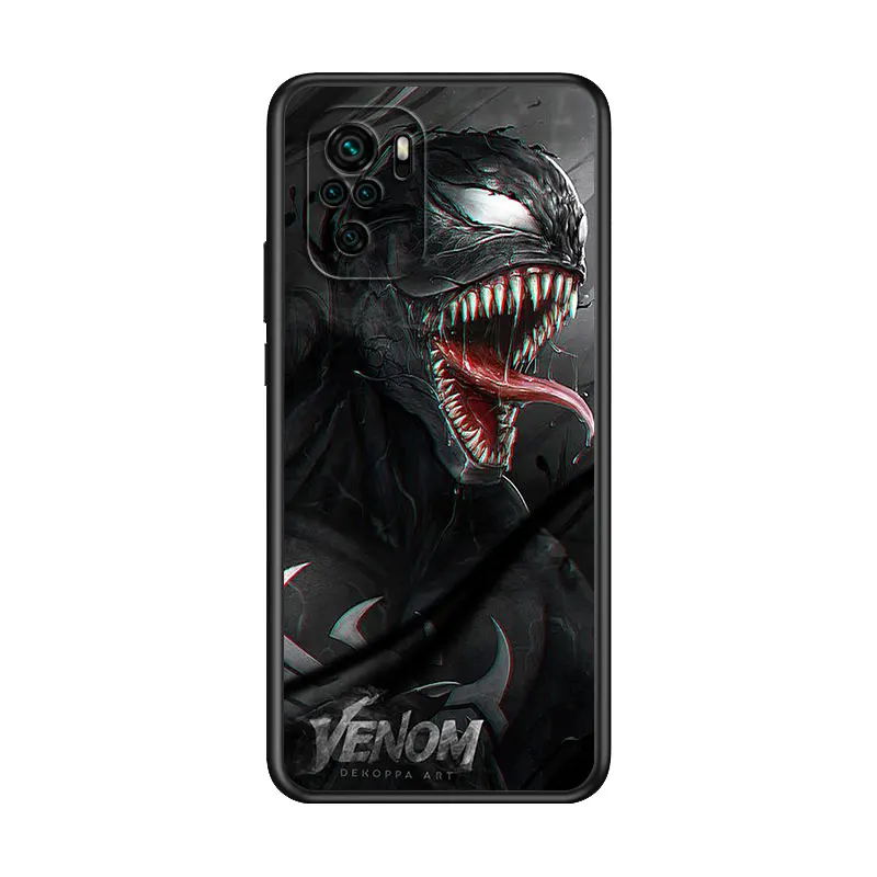 Venom Marvel cool Case For Xiaomi Redmi Note 11 11T 10 10S 9 9S 9T 8 8T 7 5 Pro 4G 5G Silicone Soft Black Phone Cover Coque Core