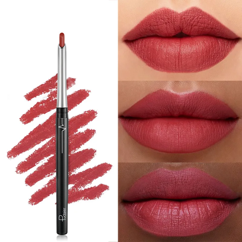17 Colors 3 In 1 Lip Pencils Matte Lipliner Waterproof Smooth Colorful Silk Nude Lipstick Pen Long Lasting Pigments Makeup | Красота и