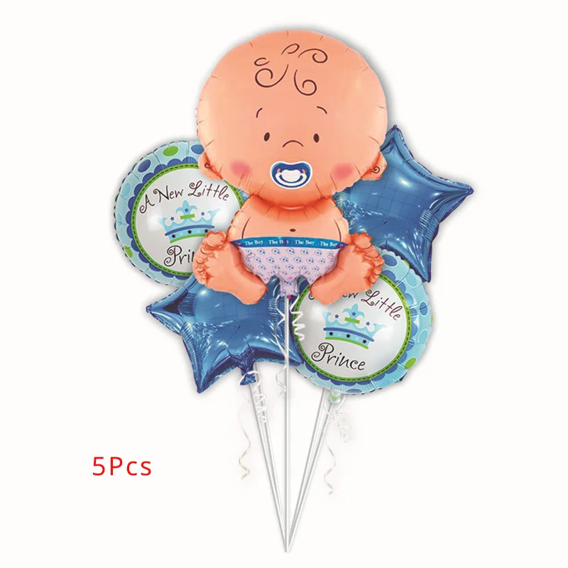 1set balloon Пол раскрывает Baby Shower мальчик или девочка бумажная фоторамка Фото будка Babyshower фото реквизит крестины 1 день рождения украшения - Цвет: 1set balloon