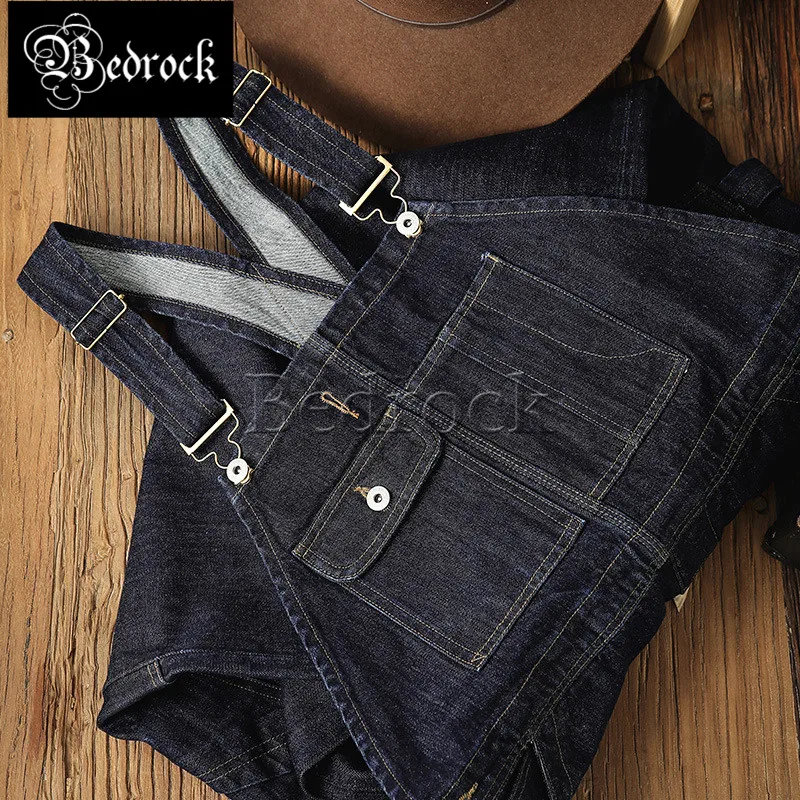 

MMC 14oz high quality vintage overalls heavy raw denim jeans washed blue Ami khaki dungaree denim overalls for men 7293