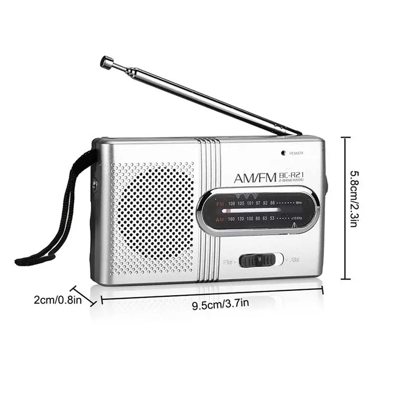 Радио беспроводные колонки Портативный AM/FM-радио Музыкальный плеер цифровой