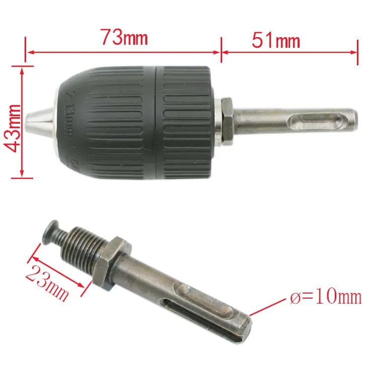 

Fixmee Sds Adaptor / Adapter With 1/2"" / 13mm Keyless Chuck / Drill Te459