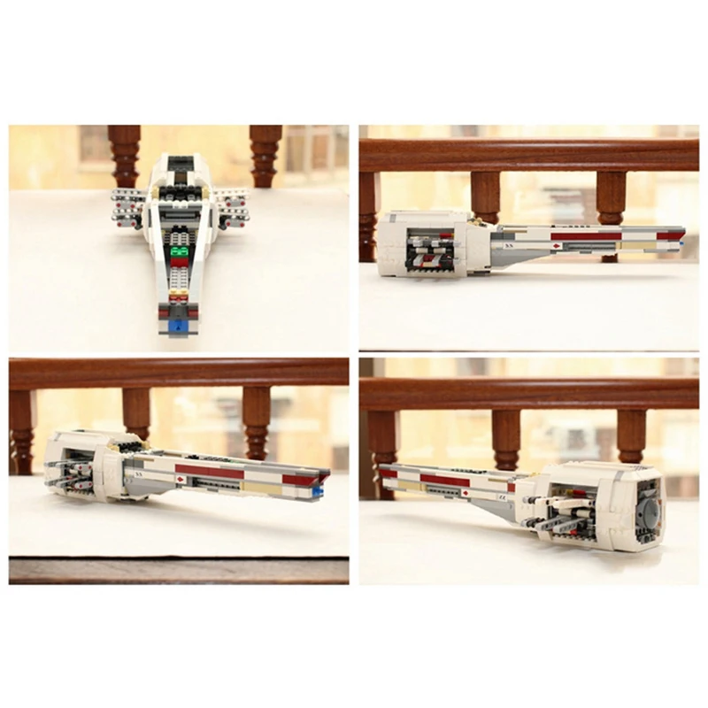

1618Pcs X Fighter Wing Opening Wings And Cockpit Building Set Star Space Series Wars Figures Model Building Blocks Bricks Gift