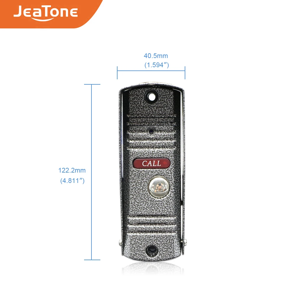 Цветной видеодомофон JeaTone с высоким разрешением система связи дверным звонком