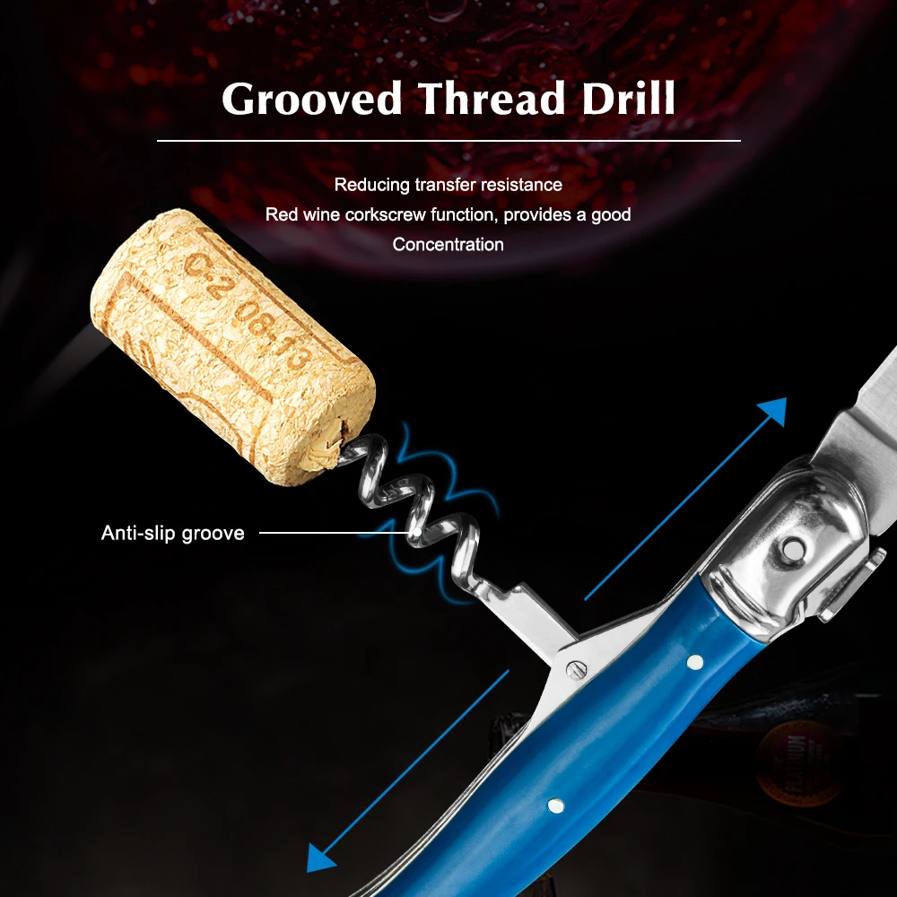 Винтовой штопор из нержавеющей стали 4 шт./компл. складные ножи для стейка