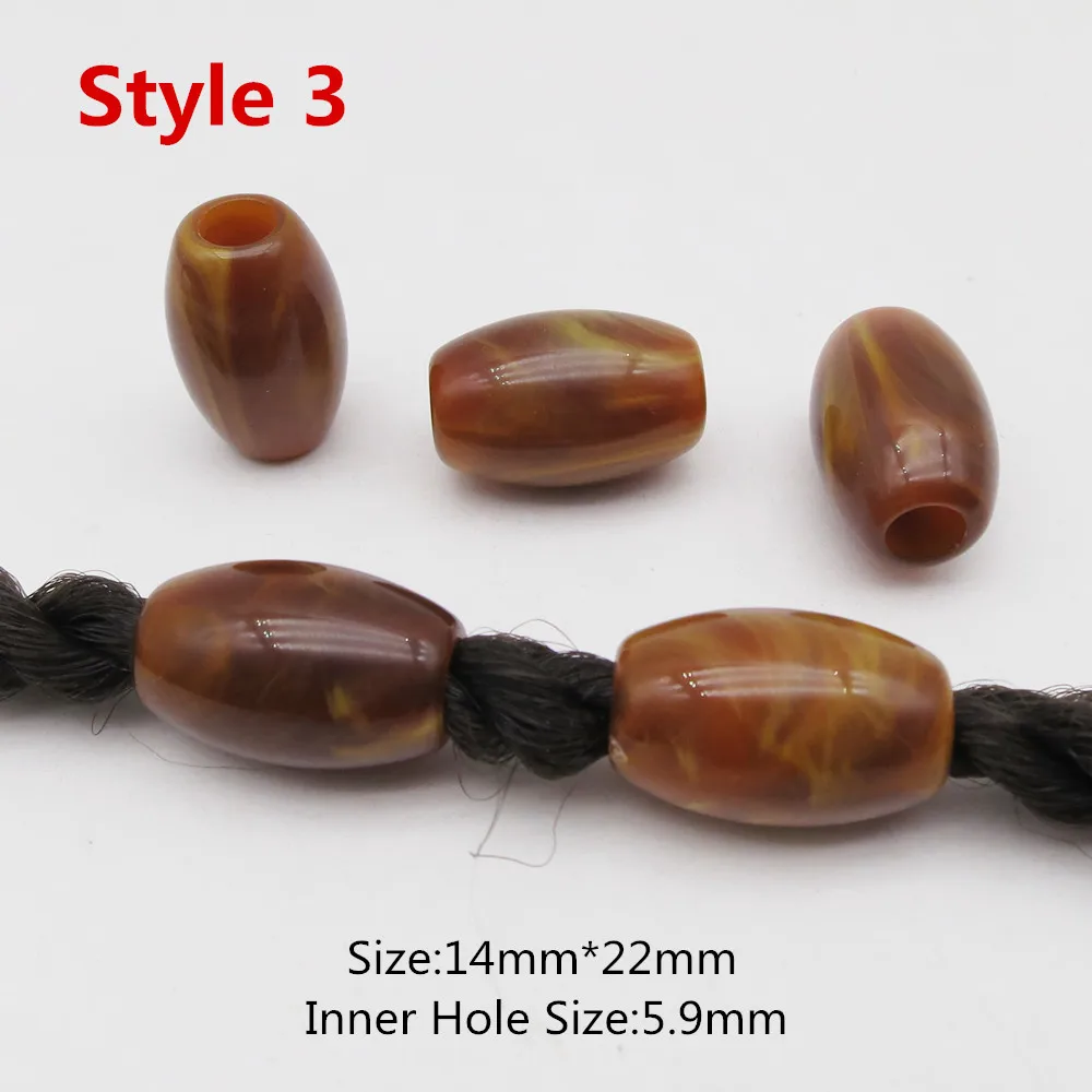 4 шт. 5 плетеные косы для волос dread dreadlock бусины кольца аксессуары детей девочек