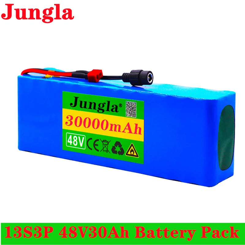 

2020 48v 30000mAh 1000watt 13S3P 18650 Battery Pack MH1 54.6v E-bike bicicletta Elettrica Motorino batteria con 25A scarica BMS