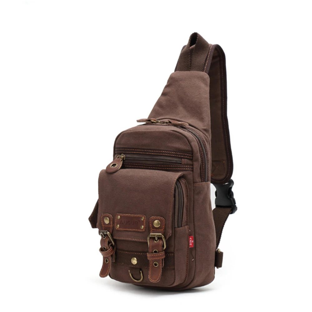 Мужской холщовый рюкзак, нагрудная сумка в стиле милитари, 2021 от AliExpress RU&CIS NEW