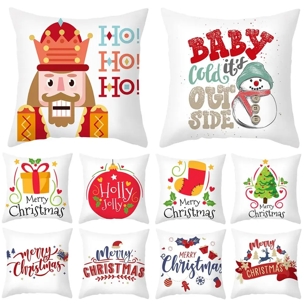 Рождественская Подушка 2020 Рождественский Декор для дома кулон подарок с новым