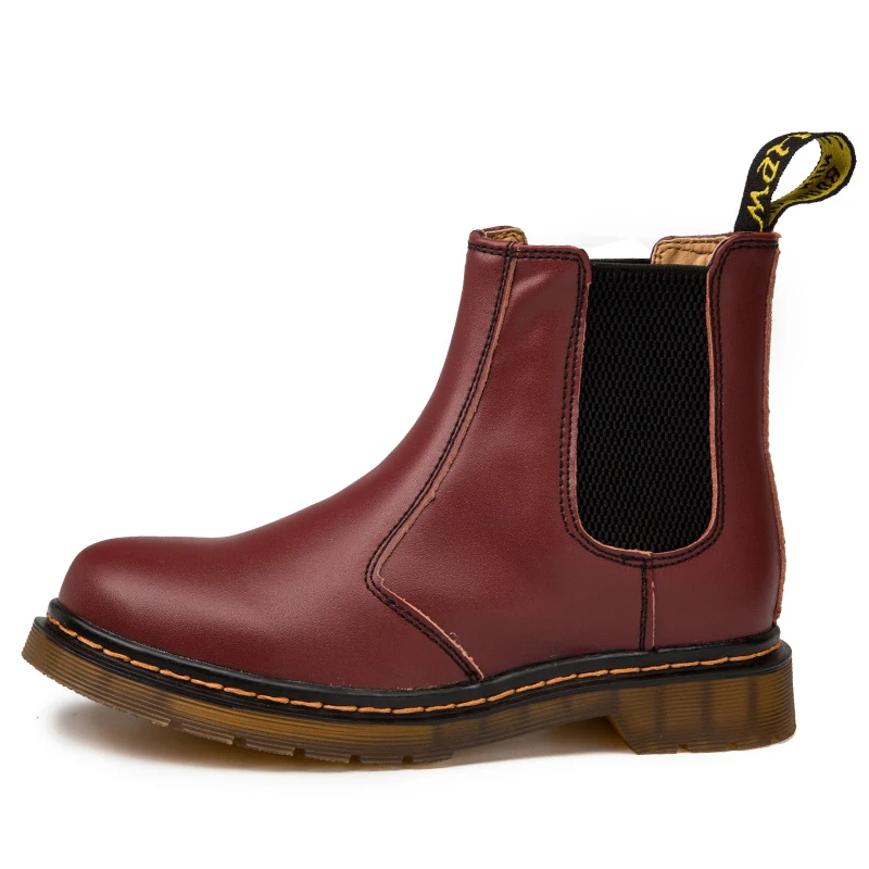 

Autumn Winter Genuine Leather Chelsea Boots Men Shoes Vintage Classic Ankle Boots Waterproof Male Casual Motorcycle Boot