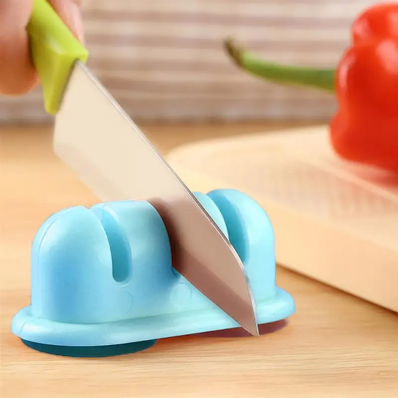 

Knife Sharpener Sharpening Tool Portable 3 Stages Sharpens Kitchen Chef Knives Damascus Knives Sharpener with Suction Cup