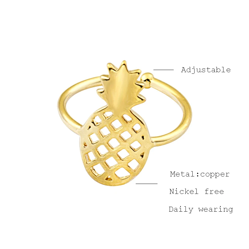 Минималистичное ювелирное изделие кольцо с ананасами Anillo 2019 лучший подарок
