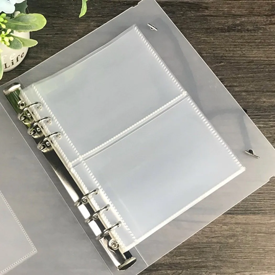 10Pcs A5 Photo Album Binder Transparent Photo Storage Bag Album Inner Page Binder Sleeves Photo Album Binder Refill Photocard