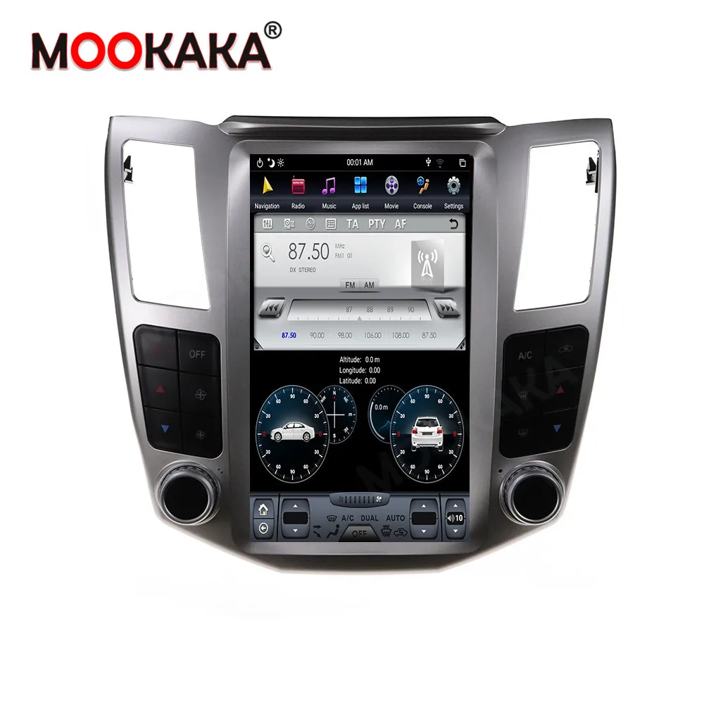 Carplay 4G + 64G Android 9 0 вертикальный экран GPS навигация для Lexus RX/Toyota Harrier 2004 2007
