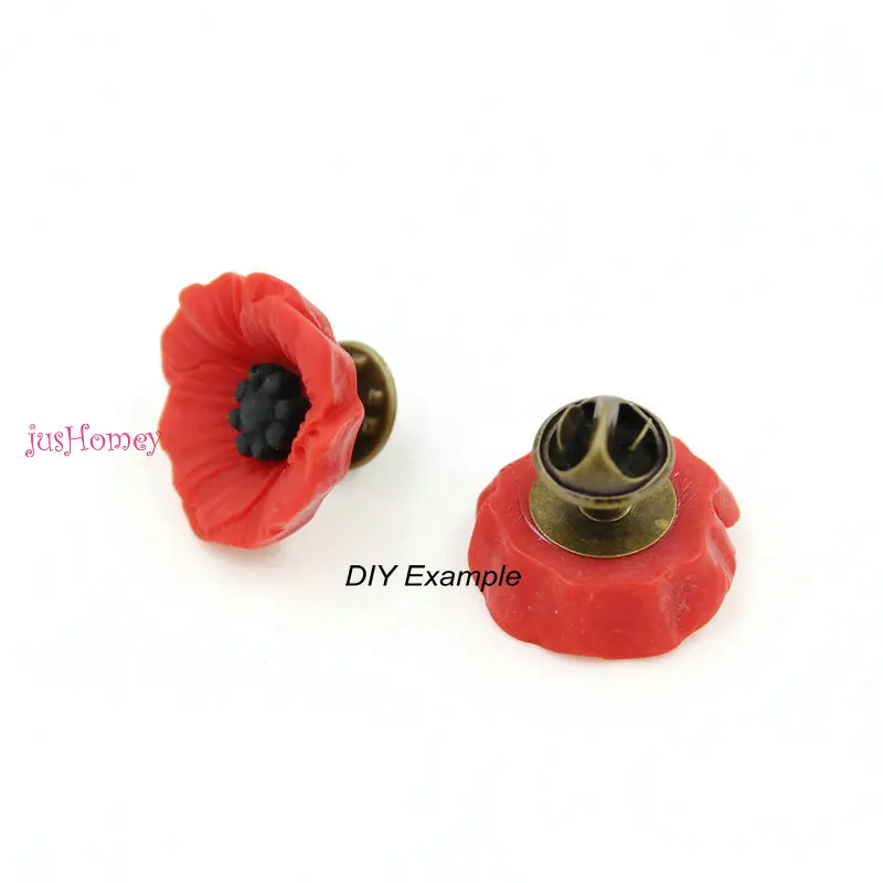 Набор из 100 шт. шикарных каучуковых красных цветов мака искусственные цветы