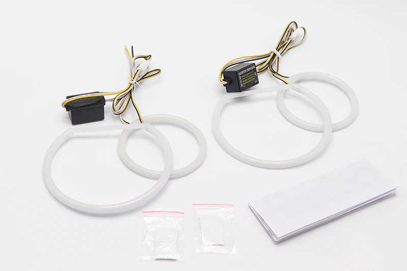 

SMD хлопок свет светодиодный ангельские глазки белый и желтый комплект DRL для BMW E66 E65 Facelift 750I 760i 750Li 760Li 2006-08 Автомобильные аксессуары