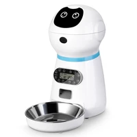 3 5l cats dogs automatic feeder food dispenser for pet smart voice record timer water bowl container auto feeding pet supplies