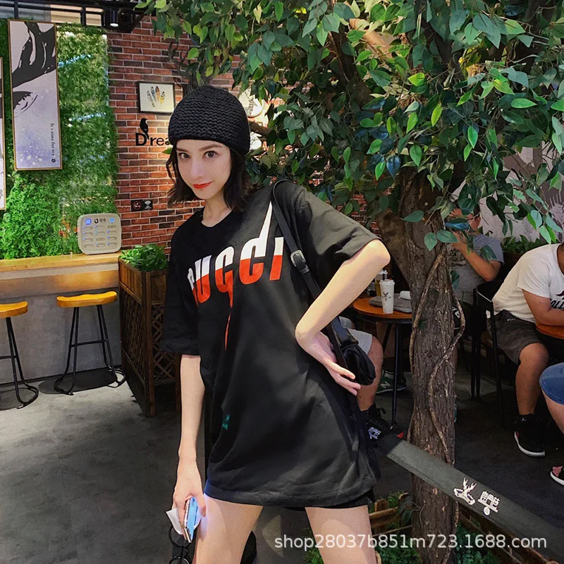 

Short-sleeved T-shirt women 2021 new slim solid color bottoming shirt temperament summer white top combed cotton half sleeve