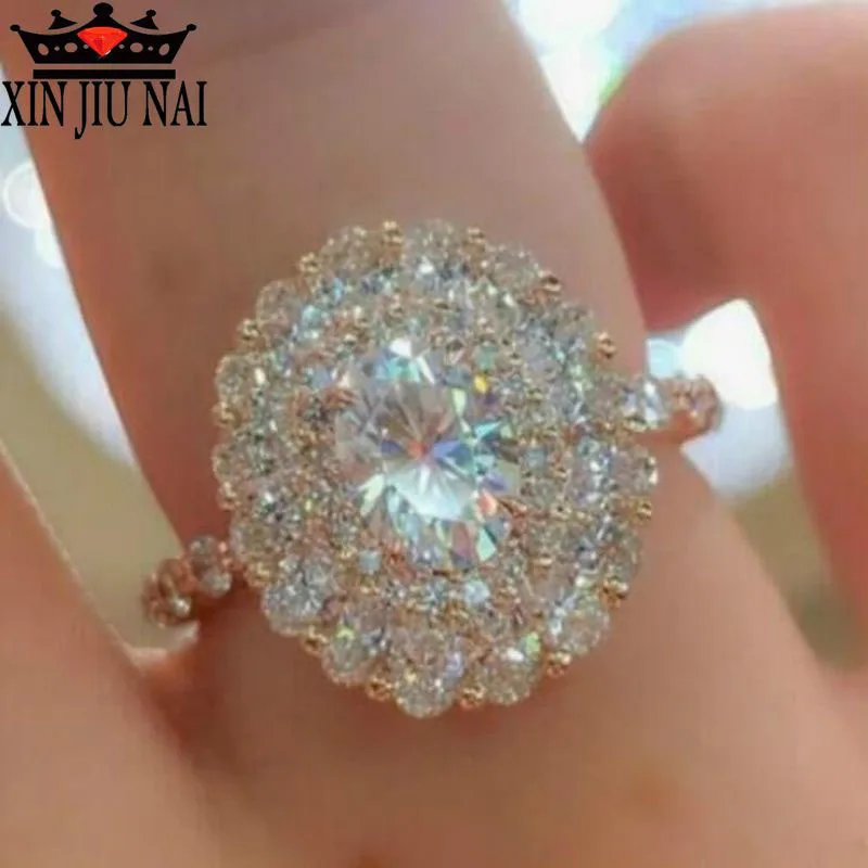 Делюкс группа с инкрустацией высокого качества сверкающие стразы розовый кольцо