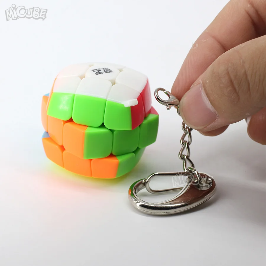 Скоростной мини магический куб Qiyi кубик 3x3x3 брелок головоломка Mini Cubo Magico 3 см 30 мм