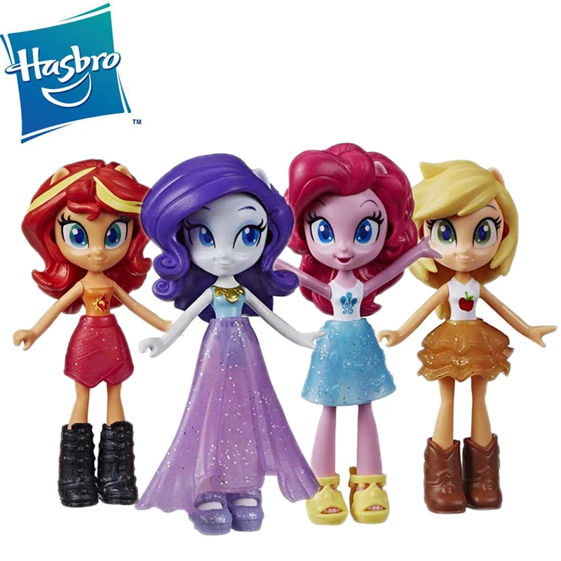 

Hasbro My Little Pony Pinkie Pie Applejack Twilight Sparkle Rainbow Dash Equestria Girls Anime Figure Model Dolls Kids Toys Gift