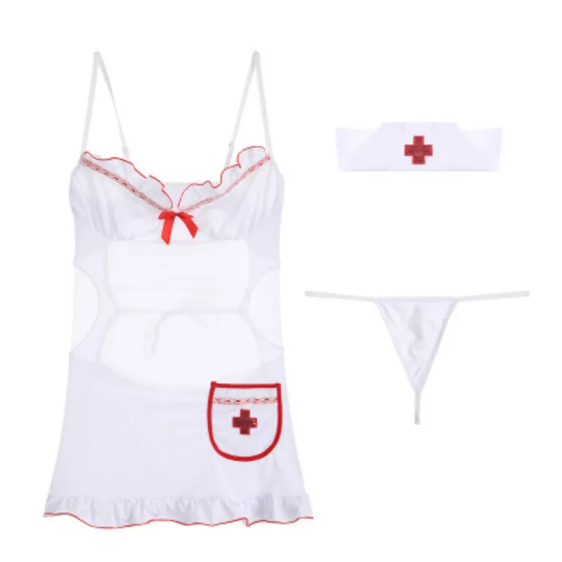 

Sweet Sleeveless Nurse Cosplay Uniform Passion Temptation Fancy Dress Dropshipping New Erotic Sexy Lingerie Cosplay Lingerie