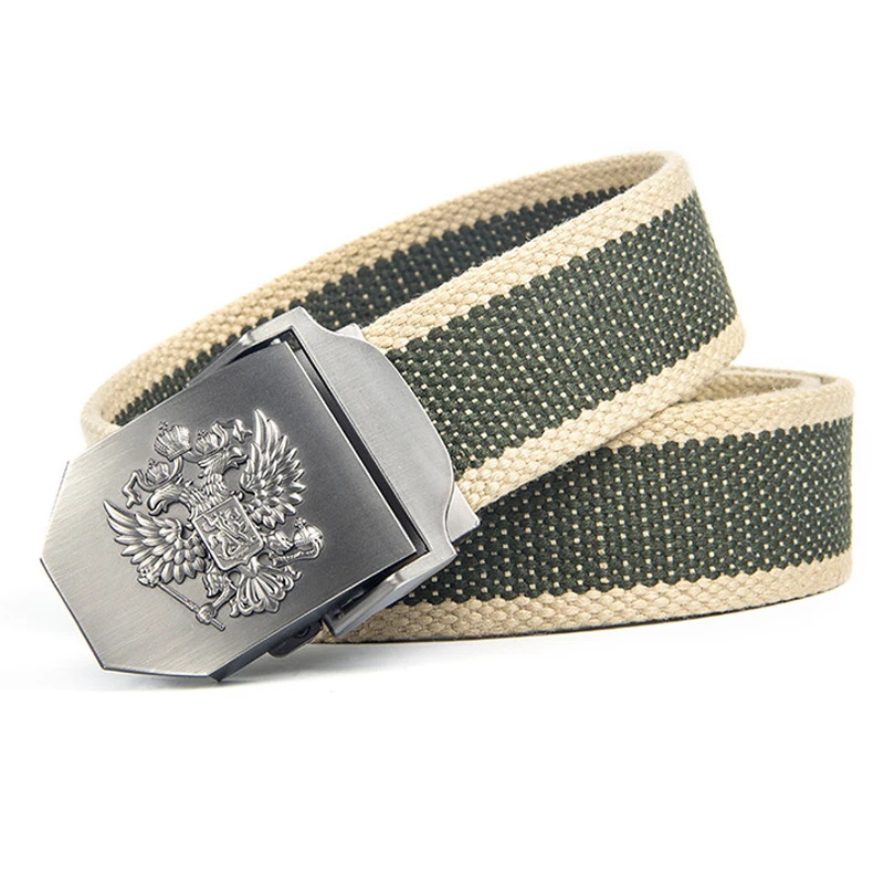 Ремень мужской холщовый военный тактический армейский SWAT пояс с автоматической