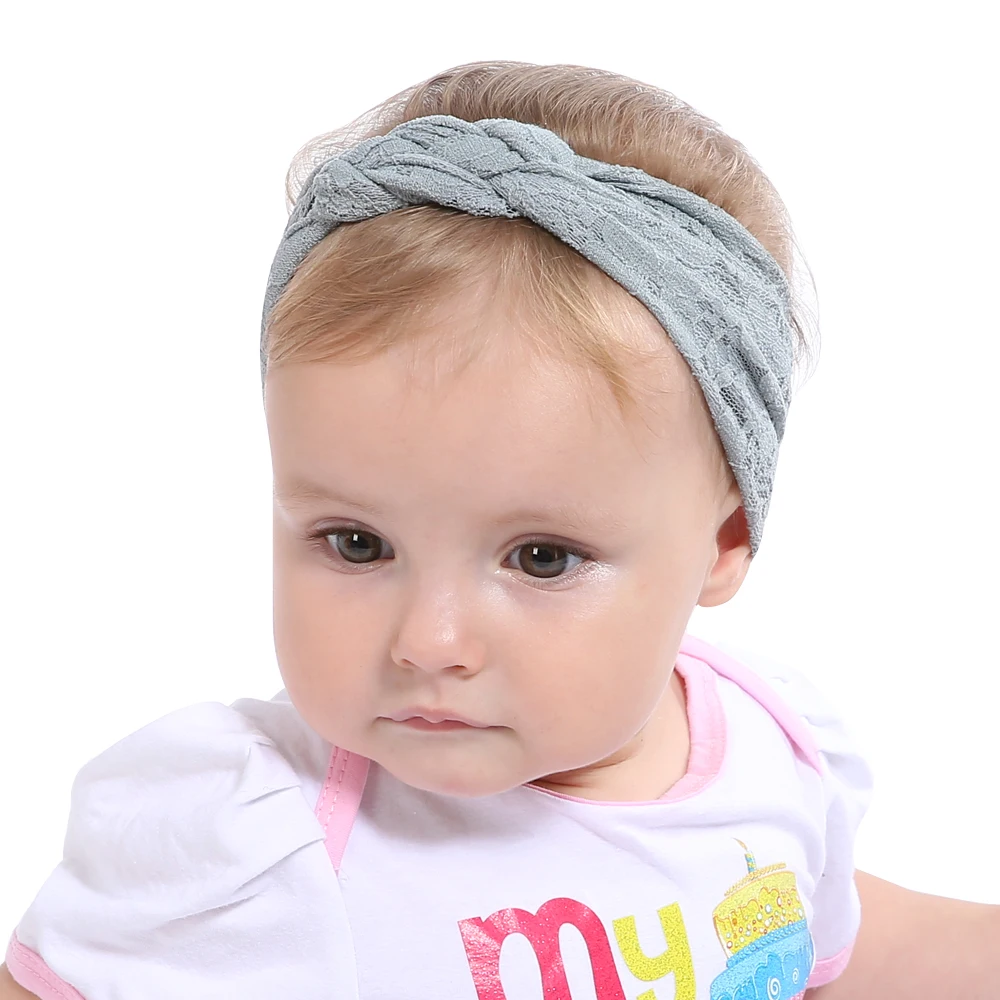 2019 Hotest Princess Baby Girl Lace Floral Hairband Head Wrap Knotted Hair Band Bebe Turbante Headwear Accessories | Детская одежда и