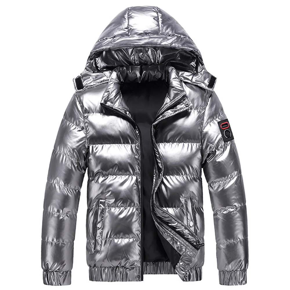 Autumn Winter Men's Jackets Fashion Men Cotton Padded Warm Parkas Down Hoodies Coats Casual Outwear Thermal Jackets Men Clothing