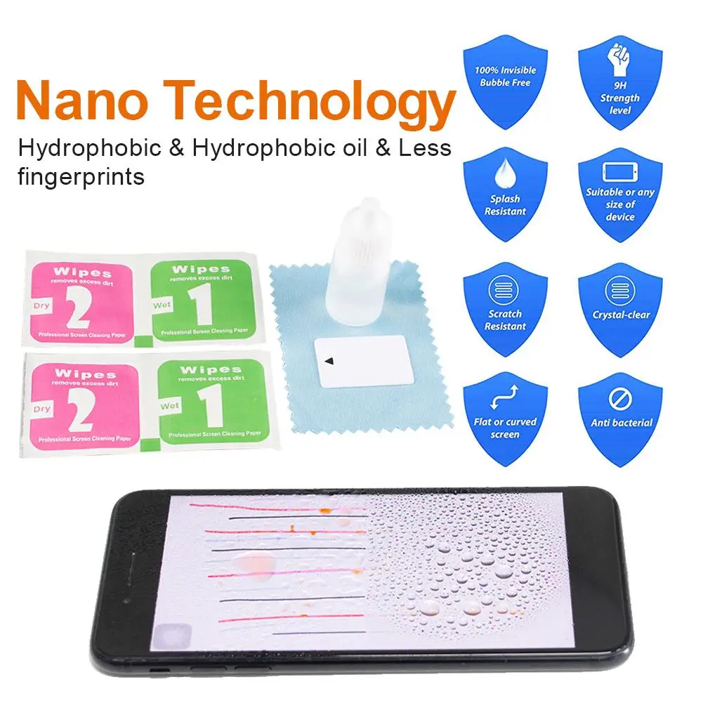 Нано защита для жидкокристаллического экрана смартфонов Анти Царапины жидкость