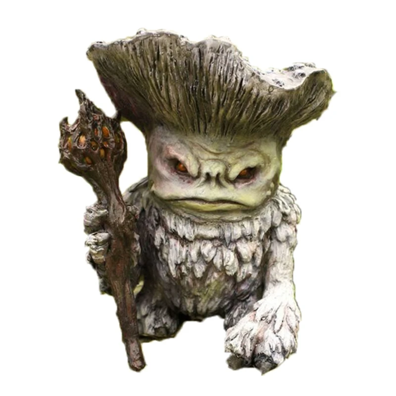 Миниатюрная фигурка Эльфа-гриба из смолы кукла старая фея шаман волшебник Тролль