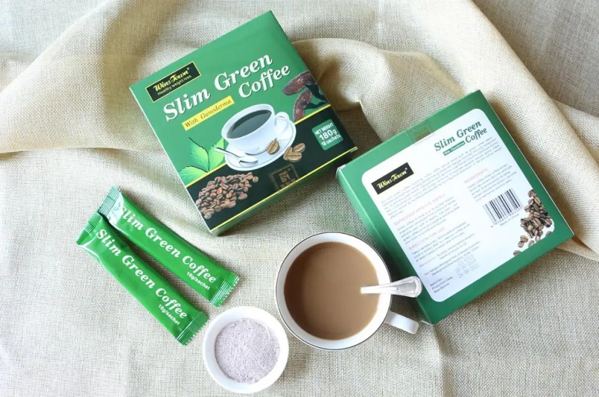 

100% Natural Weight Loss Products,Slimming Green Coffee with Ganoderma Control Weight Detox Tea ,Fat Burning Health