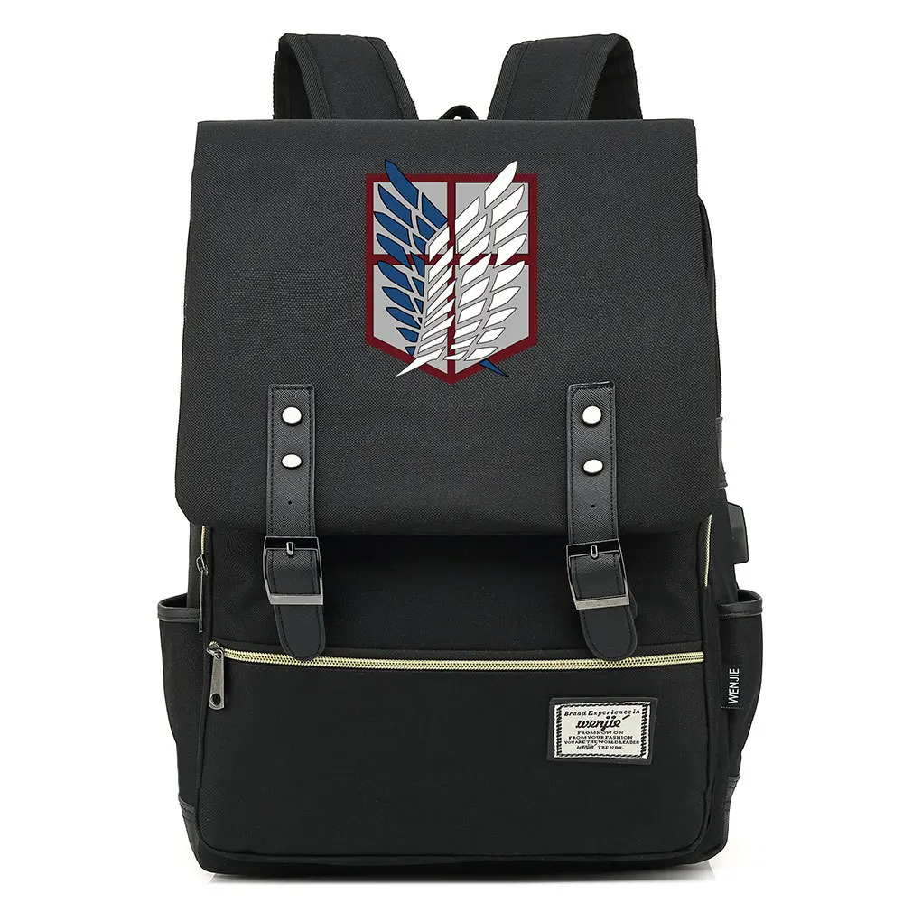 Рюкзак атака на Титанов новый школьный ранец для косплея из аниме Оксфорд модный