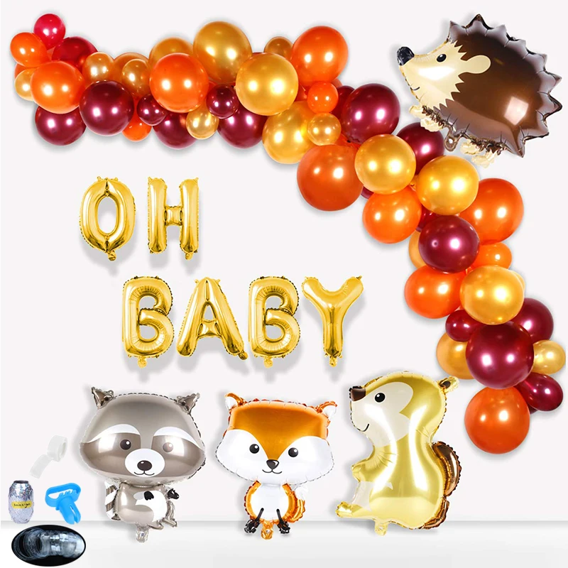 Декор для вечеринки в лесу латексные воздушные шары арка детского дня рождения