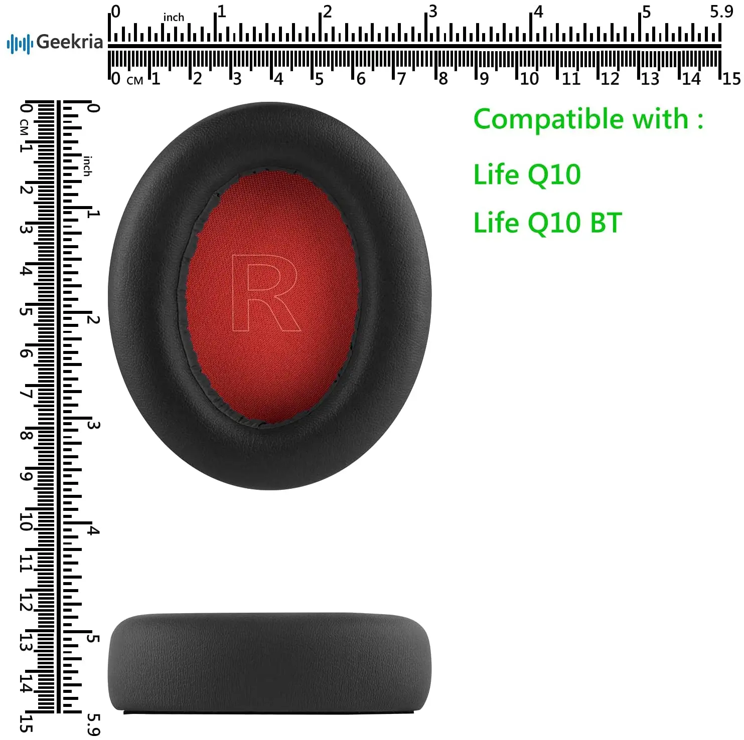Geekria QuickFit протеиновые кожаные Сменные амбушюры для Anker Soundcore Life Q10 BT | Электроника
