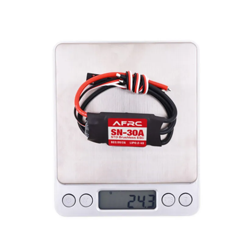 

1PCS AFRC SN-30A STD Brushless ESC with 5V/2A BEC 2-4S for RC Airplane Aircraft Spare Part