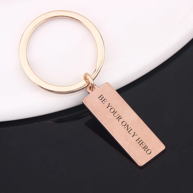 Будьте единственным героем горячая Распродажа брелок из нержавеющей стали