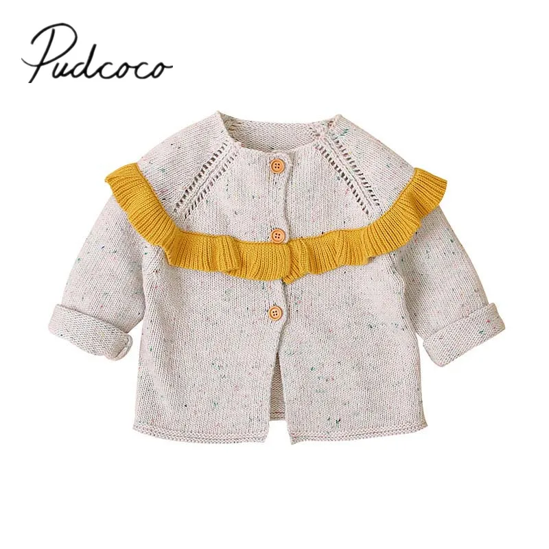 2020 детская одежда на весну осень вязаные пальто для новорожденных девочек